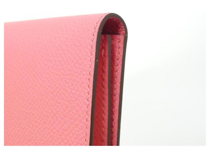 Hermès Cartera Larga Soufflé Bearn Hermes Rosa - vista 3