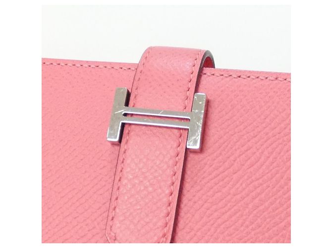 Hermès Cartera Larga Soufflé Bearn Hermes Rosa - vista 4
