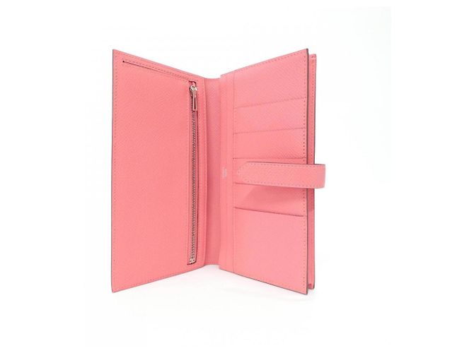 Hermès Cartera Larga Soufflé Bearn Hermes Rosa - vista 5