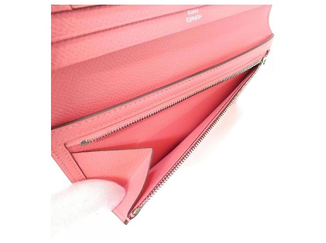 Hermès Cartera Larga Soufflé Bearn Hermes Rosa - vista 6