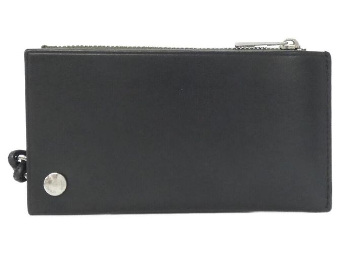 Tarjetero con monedero Loewe Pebble Slider Negro Caqui - vista 2