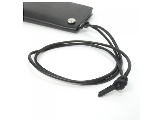 Tarjetero con monedero Loewe Pebble Slider Negro Caqui - vista 6