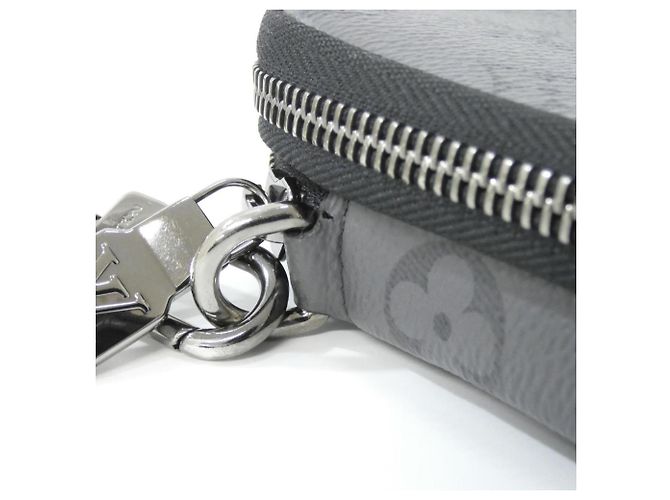 Pochette Doppia per Telefono Monogram Eclipse Inverso Louis Vuitton Nero Grigio - vista 5