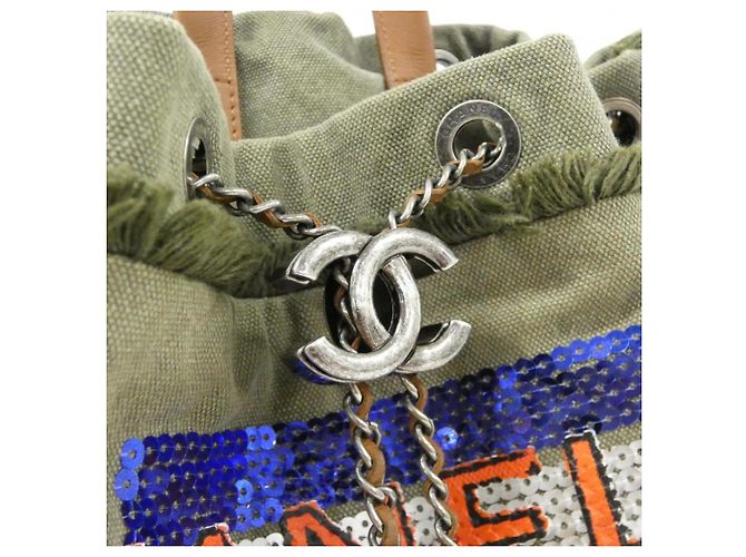 Zaino Chanel 93671 Rosso Blu Cachi - vista 6