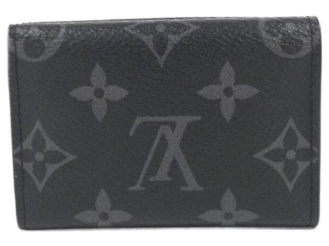Louis Vuitton Monogram Eclipse Discovery Compact Wallet Black - view 2