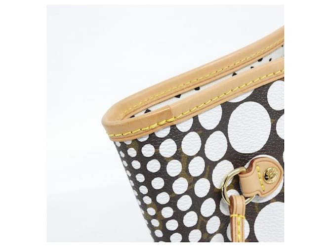 Borsa Louis Vuitton Monogram Wave Neverfull MM Marrone Bianco - vista 3