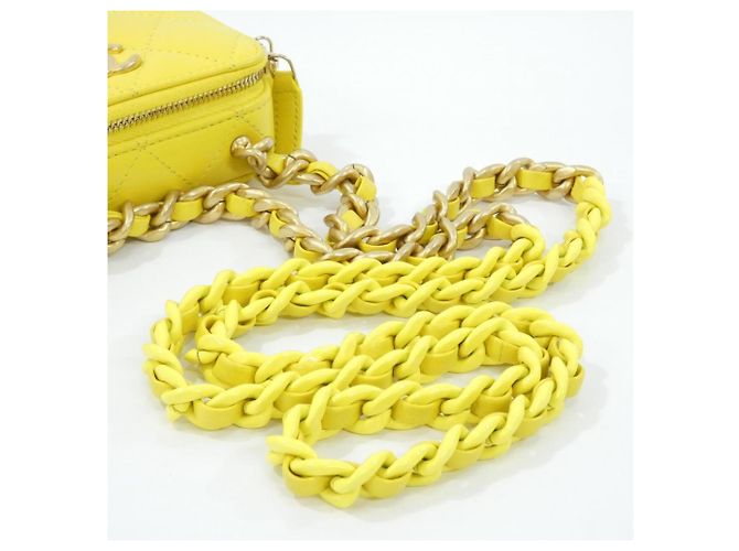 Borsa in pelle Chanel AP2738 Giallo - vista 6