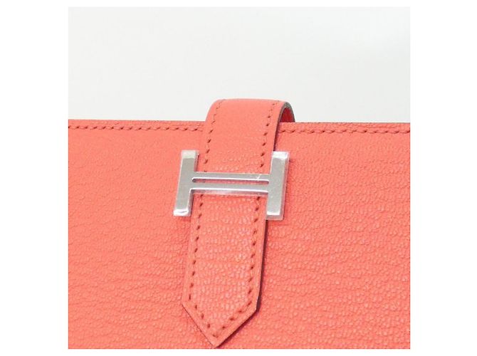 Cartera Soufflé Bearn de Hermès Rosa Roja - vista 3