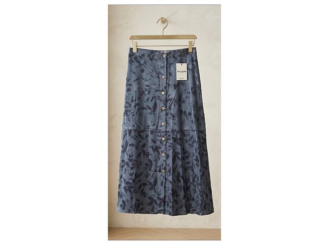 Falda Larga Zadig & Voltaire Negro Azul oscuro - vista 2