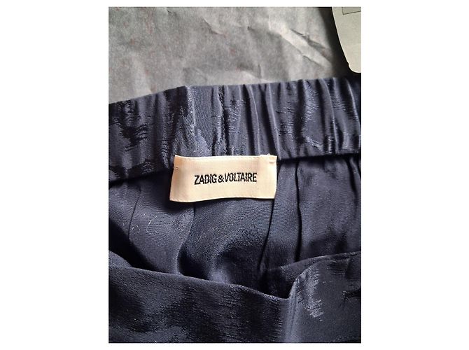 Falda Larga Zadig & Voltaire Negro Azul oscuro - vista 4
