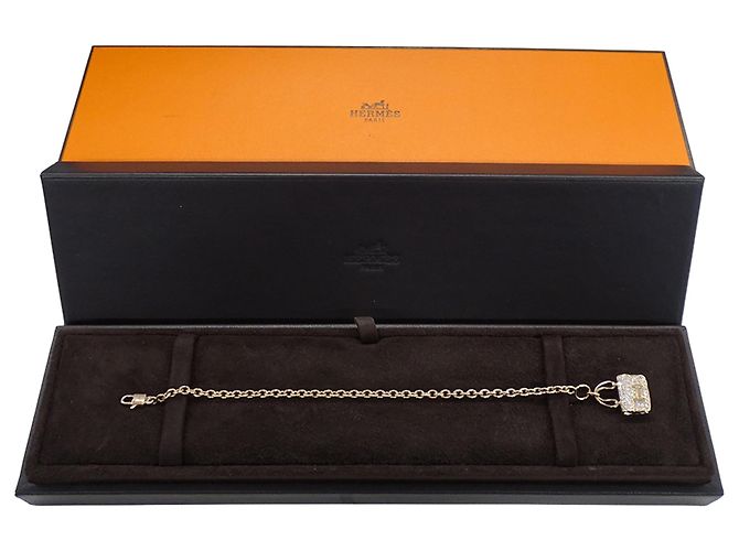 Constance Bracciale charm in oro rosa Hermès D'oro - vista 10
