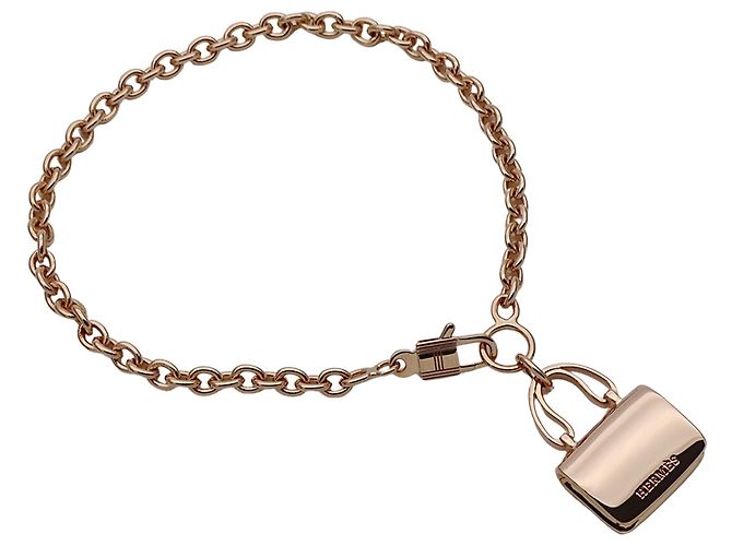 Constance Bracciale charm in oro rosa Hermès D'oro - vista 3