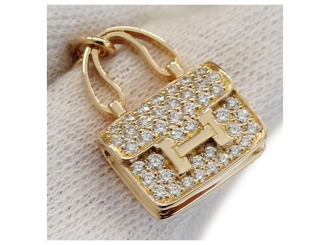 Constance Bracciale charm in oro rosa Hermès D'oro - vista 7