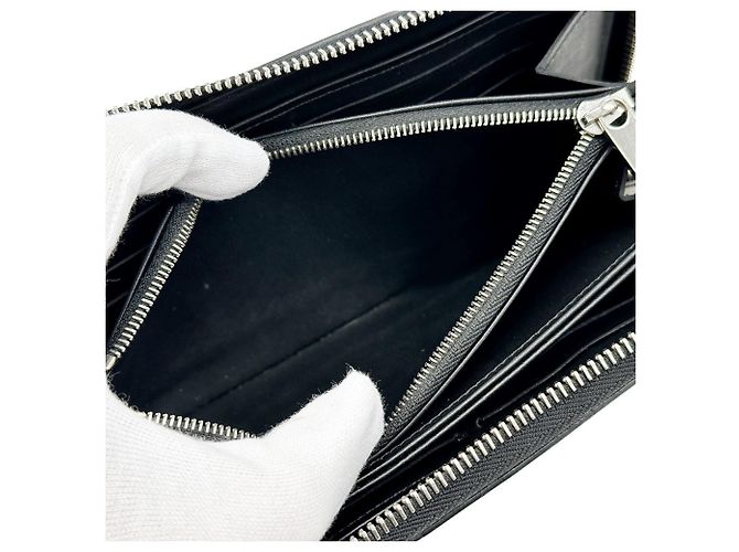 Cartera Zippy Monogram Mahina Louis Vuitton Negro - vista 6