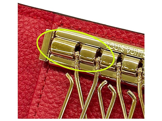 Portachiavi Monogram Empreinte Rosso Louis Vuitton - vista 10
