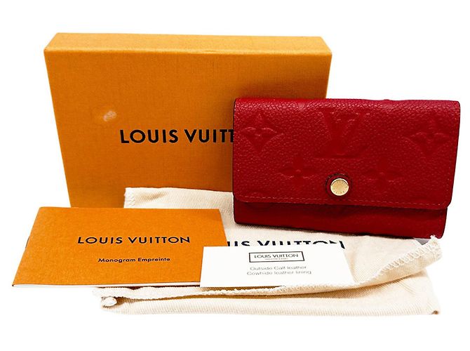 Portachiavi Monogram Empreinte Rosso Louis Vuitton - vista 5