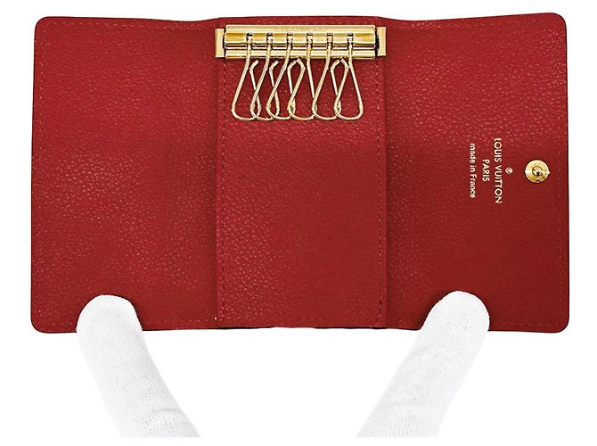 Portachiavi Monogram Empreinte Rosso Louis Vuitton - vista 6