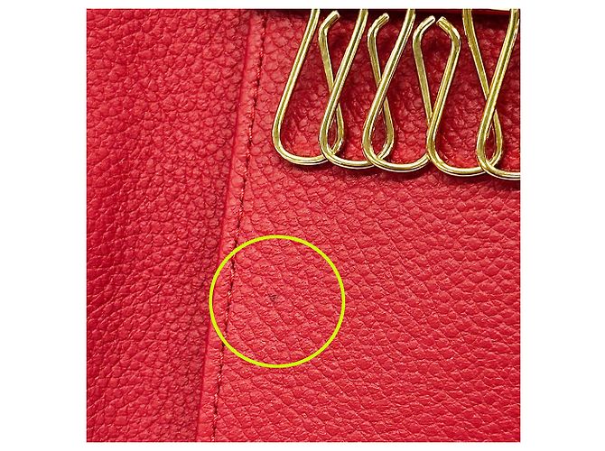 Portachiavi Monogram Empreinte Rosso Louis Vuitton - vista 9