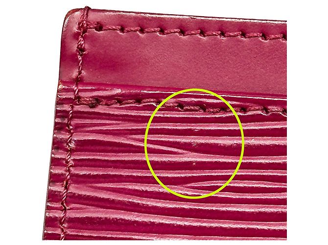 Louis Vuitton Fuchsia Epi Leather Card Case Fuschia - view 10