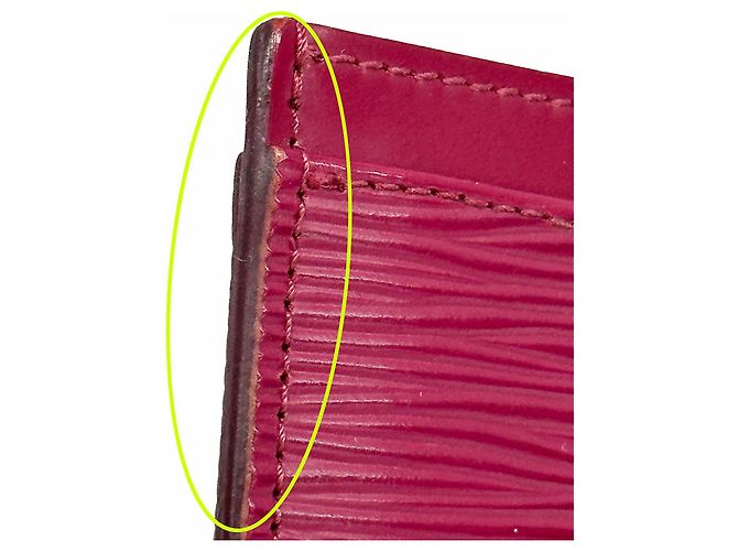 Louis Vuitton Fuchsia Epi Leather Card Case Fuschia - view 11