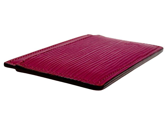 Louis Vuitton Fuchsia Epi Leather Card Case Fuschia - view 3