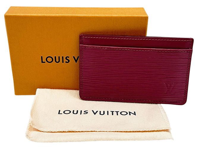 Louis Vuitton Fuchsia Epi Leather Card Case Fuschia - view 5
