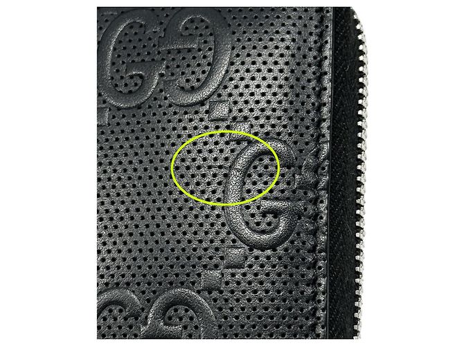 Carteira de couro dobrável para homens Gucci Preto - vista 10