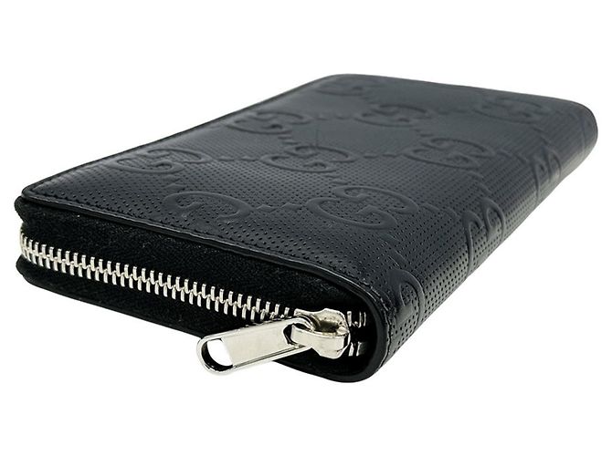 Carteira de couro dobrável para homens Gucci Preto - vista 3