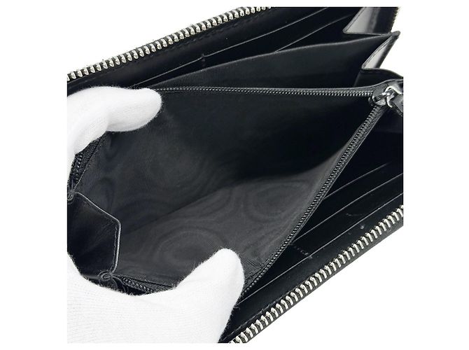 Carteira de couro dobrável para homens Gucci Preto - vista 7