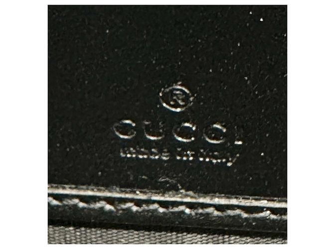 Carteira de couro dobrável para homens Gucci Preto - vista 8