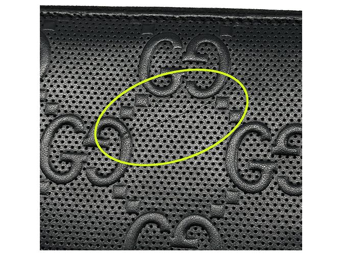 Carteira de couro dobrável para homens Gucci Preto - vista 9