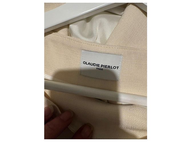 Conjunto de saia-short e blazer sem mangas bege da Claudie Pierlot - vista 7