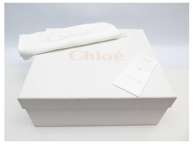 Chloé NUEVAS BOTAS DE LLUVIA CHLOE CHC23A904FP26G 37 BEIGE ROSA + CAJA - vista 13