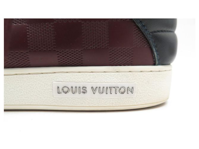 SNEAKERS LOUIS VUITTON FRONTROW IN PELLE DAMIER INFINI 11 45.5 Bordò - vista 10