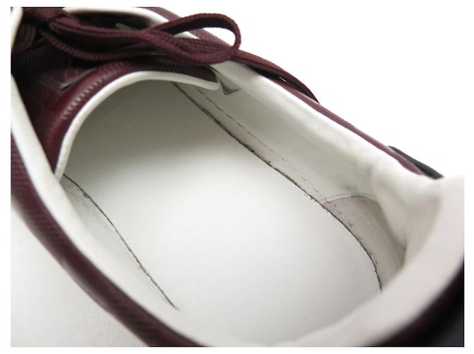 SNEAKERS LOUIS VUITTON FRONTROW IN PELLE DAMIER INFINI 11 45.5 Bordò - vista 15