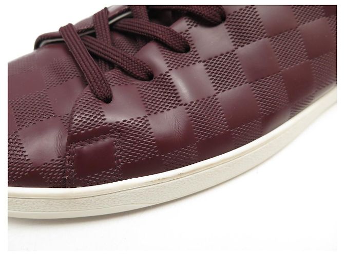 SNEAKERS LOUIS VUITTON FRONTROW IN PELLE DAMIER INFINI 11 45.5 Bordò - vista 17