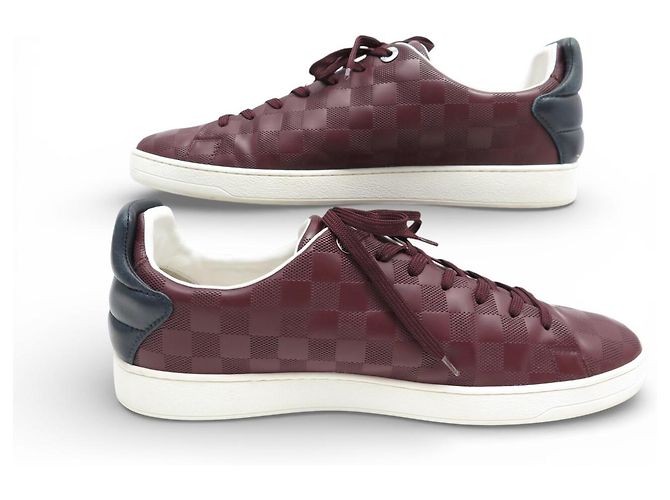 SNEAKERS LOUIS VUITTON FRONTROW IN PELLE DAMIER INFINI 11 45.5 Bordò - vista 2