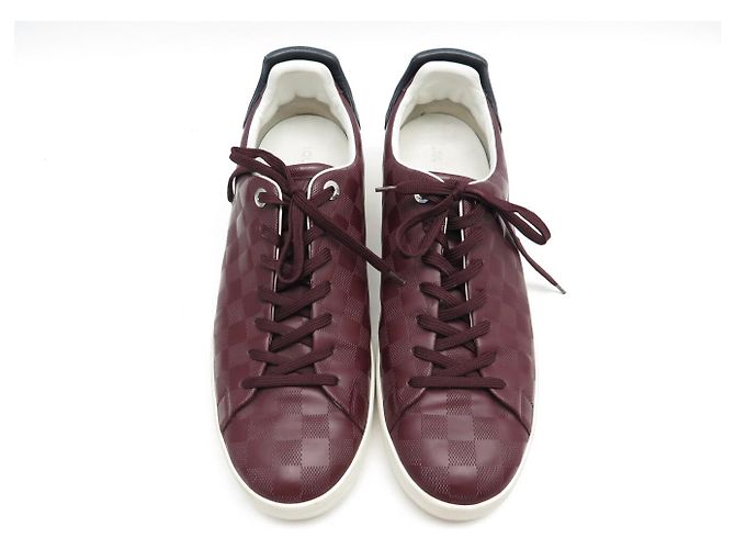 SNEAKERS LOUIS VUITTON FRONTROW IN PELLE DAMIER INFINI 11 45.5 Bordò - vista 9