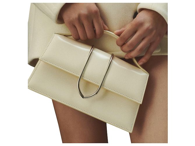 Borsa a Spalla Le Grand Bambino di Jacquemus Bianco Crudo - vista 5