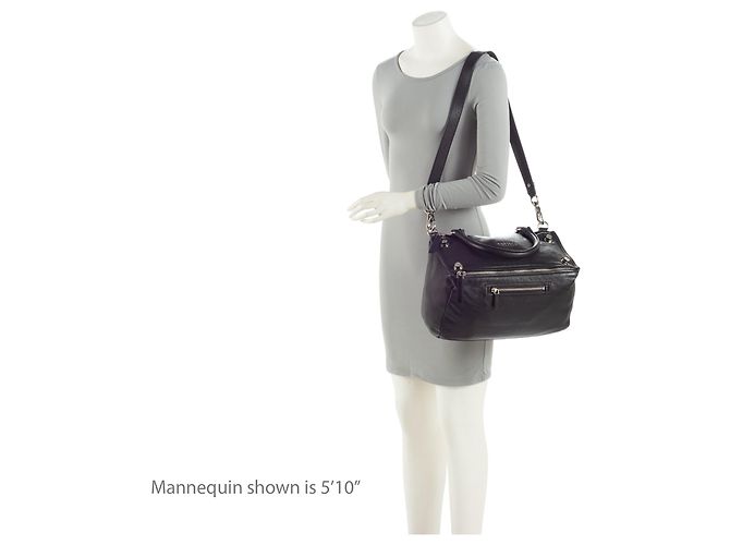 Borsa a Spalla Pandora Media in Pelle di Capra Givenchy Nero - vista 5
