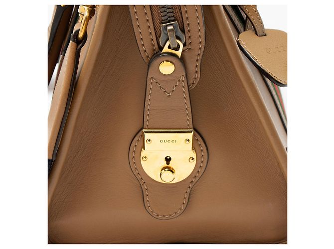 Gucci Leder Ophidia Bauletto Medium Tasche Braun - Ansicht 10