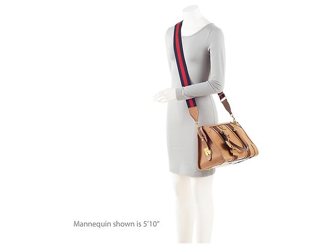 Gucci Leder Ophidia Bauletto Medium Tasche Braun - Ansicht 5