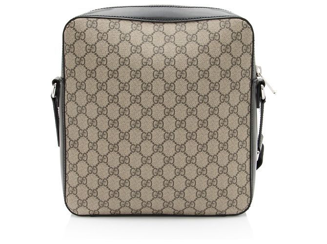 Gucci GG Supreme Messenger Medio Marrone Beige - vista 3