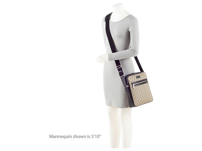 Gucci GG Supreme Messenger Medio Marrone Beige - vista 5