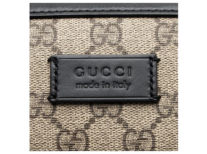 Gucci GG Supreme Messenger Medio Marrone Beige - vista 9