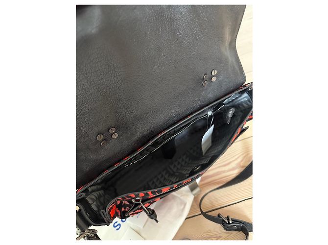 Borsa a mano media in velluto e pelle con stampa zebra PS1 di Proenza Schouler - vista 10