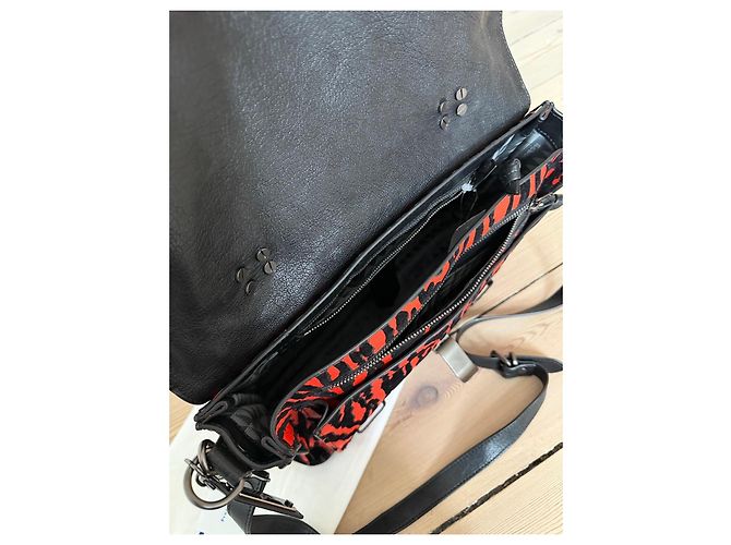 Borsa a mano media in velluto e pelle con stampa zebra PS1 di Proenza Schouler - vista 11