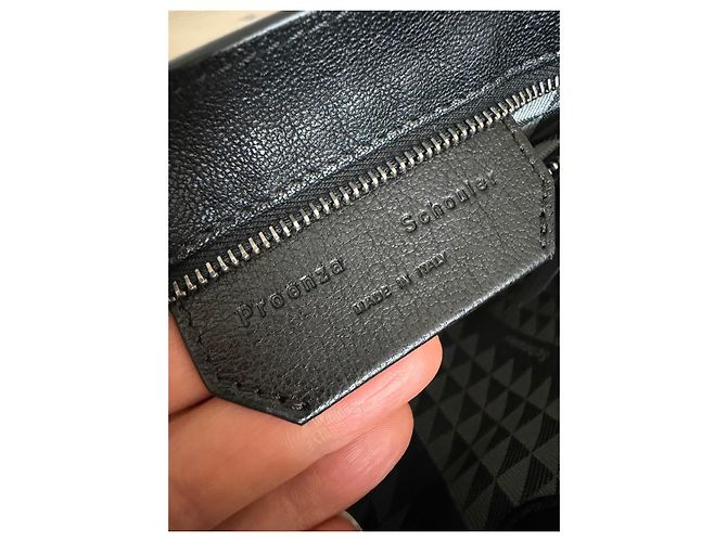 Borsa a mano media in velluto e pelle con stampa zebra PS1 di Proenza Schouler - vista 12