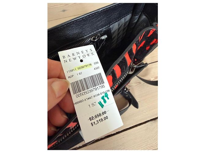 Borsa a mano media in velluto e pelle con stampa zebra PS1 di Proenza Schouler - vista 13