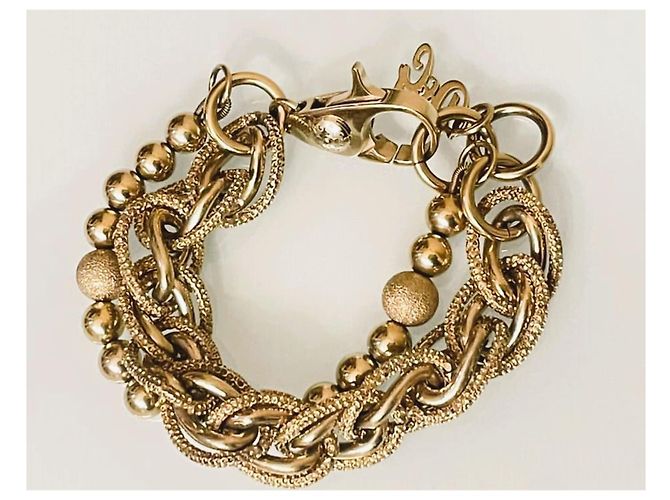 Magnifico bracciale DOLCE & GABBANA catena doppia dorato D'oro - vista 11